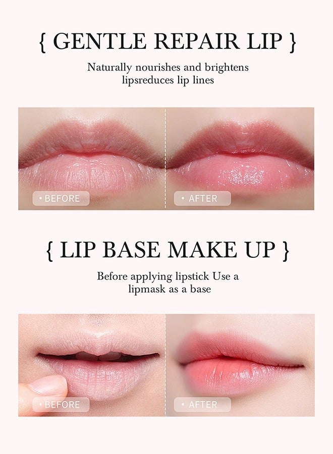 HelloKiss Sugar Scrub & Lip Repair, 2 in 1 Lips Therapy Balm Care and Treatment Moisturizer for Dry Exfoliator Dark Brighten, Bees,Vita,B and C Nature Overnight Renewal Advanced Healing Cracked Ointment - Image 3